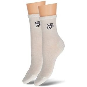 PUMA Dames mesh short sock, Oatmeal Combo, 35 EU