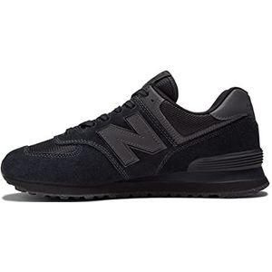 New Balance Nb 574 Sneakers voor heren, Triple Black Eve Donker, 36 EU