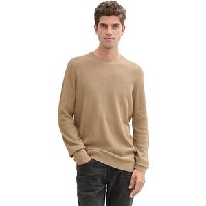 TOM TAILOR heren trui, 31089 - Hazel Brown Melange, XXL