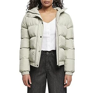 Urban Classics Puffer jas met capuchon voor dames, softsalvia, L