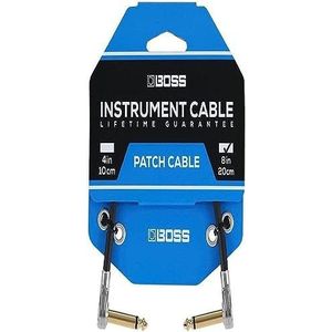 BOSS BPC-8-8in/20cm lengte - Ruimtebesparende pedaal patchkabel met slanke pancake-plugs voor pedalboards