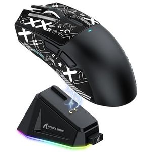 ATTACK - SHARK X11 - Gamingmuis - Zwart - 22000 DPI - Draadloos en Bedraad