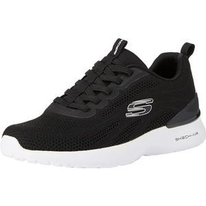 Skechers Skechers Air Dynamight Paterno Sneakers voor heren, zwart gebreid/synthetisch, 6 UK, Zwart gebreid synthetisch, 39.5 EU
