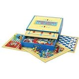 Jeujura - Grote speelset, 200 regels, kleine paarden, gans, dames, hinkelbaan, Mikado, Tangram, Dominos, 54 kaarten. -boom om te spelen - Bordspel-Minimumleeftijd: 3 jaar, 66200