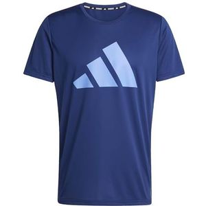 adidas - RUN IT TEE - Runningshirt - Donkerblauw - AEROREADY