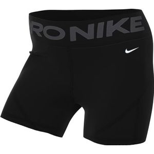 Nike Dames Shorts W Np Df Mr 3In Short Nvlty, Zwart/Wit, FN3136-010, XL