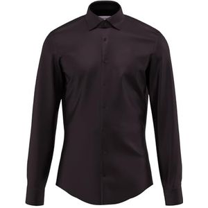 Seidensticker Zakelijk Herenhemd - Slim Fit - Gemakkelijk Te Strijken - Kent Kraag - Lange Mouwen - 100% Katoen - Zwart