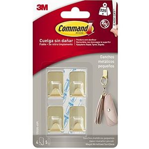 Command Kleine goudkleurige metalen haken