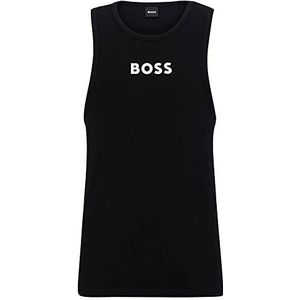 BOSS Men's Tank TOP STMT Vest, Zwart, XL, zwart, XL