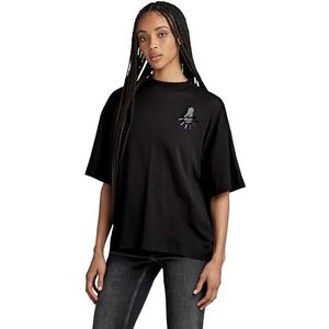 G-STAR Dames Graphic Loose Top T-shirt, meerkleurig (Dk Black Raw Bulb D24215-c954-g274), M