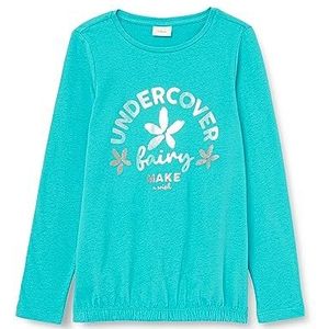 s.Oliver Junior Meisjes T-Shirt Lange Mouw Blauw Groen 116, blauwgroen., 116 cm