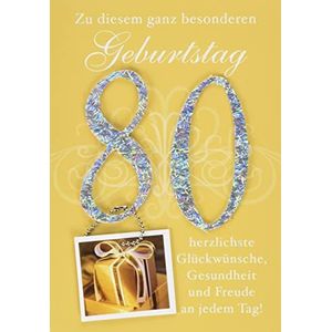 Perleberg voor de 80e verjaardag lifestyle - getal, hanger - 11,6 x 16,6 cm 7522080-2