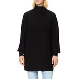 Noisy may Nmtimmy L/S Knit Dress Noos pullover voor dames, zwart/, XS