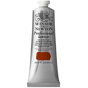 Winsor & Newton 2320560 Professionele acrylverf, hoge dekking, kunstenaarskwaliteit, lichtecht - 60ml Tube, Red Iron Oxide
