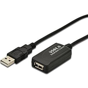 DIGITUS USB Repeater 2.0 USB-kabel (5 m, zwart)