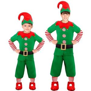 Widmann - Kinderkostuum elf, kerstman, kleine helper, kobold, kabouter, kerstkostuum