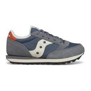 Saucony Originals Unisex Kids Jazz Original Sneaker, Grijs Blauw Oranje, 34 EU