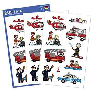 AVERY Zweckform Papieren stickers met ontwerp Strazak Policeman