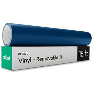 Cricut Premium verwijderbaar vinyl (30,5 cm × 4,5 m), No-Residu Gemakkelijk te verwijderen tot 2 jaar, Perfect voor binnen- en buitendoe-het-zelfprojecten en verwijderbare stickers, compatibel met