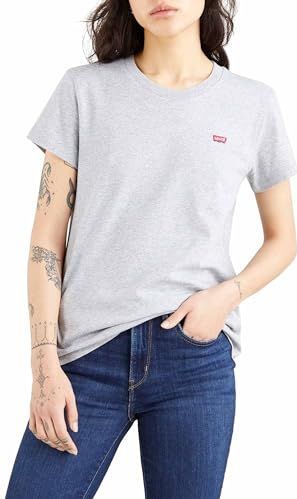 Levi's Perfect Tee T-Shirt dames, Starstruck Heather Grey X, XS