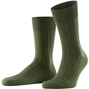 FALKE Heren Sokken Teppich Im Schuh M SO Wol eenkleurig 1 Paar, Groen (Herb 7754), 43-44