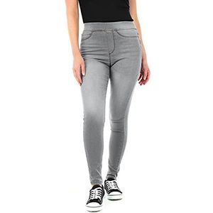 M17 Vrouwen Dames Denim Jeans Jeggings Skinny Fit Klassieke Casual Katoenen Broek Met Zakken, Grijs, 50 NL