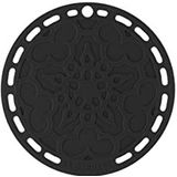 Le Creuset Onderzetter, silicone, hittebestendig tot 250 °C, diameter van 20 cm, zwarte onyx