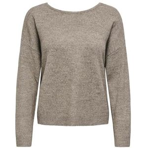 ONLY Dames Onladele Ls Lace Mix O-Neck Cc KNT, Fungi, XL