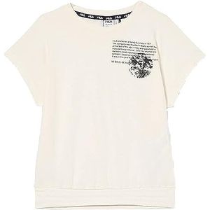 FILA Tommy Lavgrad Cropped Tee T-shirt voor meisjes, Egret, 146/152