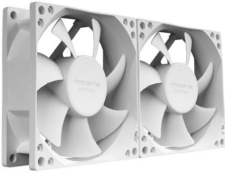 Tacens - AF8X2 - Ventilator - Wit - 80 mm - 2x Ultra-stille