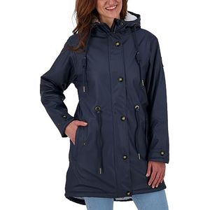 Deproc Active Friesennerz regenjas voor dames, met capuchon, waterdicht, weerbestendig, windbreaker, overgangsjas #Ankerglutliebe regenjas, navy, 38