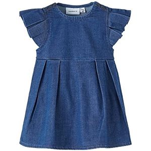 NAME IT Baby Girls NBFDANA CS DNM Dress 2786-AS D jurk, Medium Blue Denim, 74, blauw (medium blue denim), 74 cm