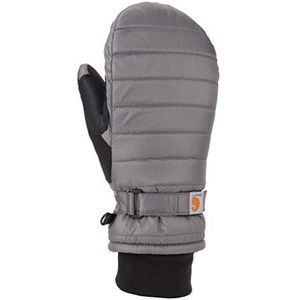 Carhartt Dames quilts geïsoleerde waterdichte wicking-inzet handschoenen voor koud weer, donkergrijs, S