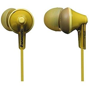 Panasonic RP-HJE125E-Y In-ear hoofdtelefoon (drie paar paspoortstukken, 10-24.000 Hz, 1,1 m kabel) geel