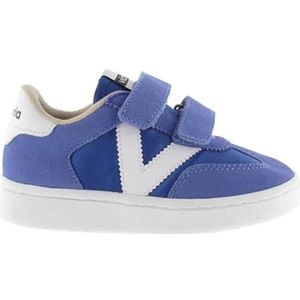 Victoria, MILLAS Tiras Nylon/Serraje, sneakers, klittenbandsluiting, Azul, 35 EU smal, Azur, 35 EU Étroit