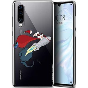 Beschermhoes voor Huawei P30, ultradun, konijn motief, kerstdecoratie