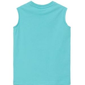 s.Oliver Junior Boy's T-shirt, mouwloos, blauwgroen, 92/98, blauwgroen, 92/98 cm