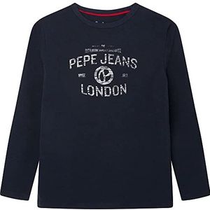 Pepe Jeans Raven T-shirt voor jongens, Blauw (Dulwich), 4 Jaren