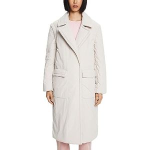 ESPRIT Gewatteerde 2-in-1 jas met afneembare mouwen, Crèam beige, L