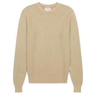 Wrangler - Herentrui - Timberwolf - 100 procent katoen - Regular Fit
