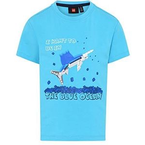 LEGO LWTaylor 302 T-shirt voor jongens, 593 Helder Blauw, 116 cm