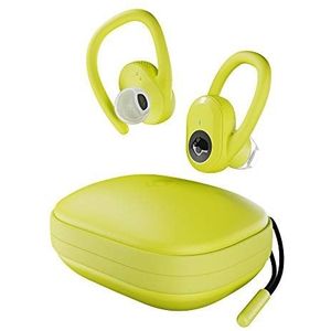Skullcandy Push Ultra True Wireless Sport Hoofdtelefoon met Bluetooth-technologie, zweet- en waterbestendig (IP67), in totaal 40 uur batterijduur, elektrisch geel