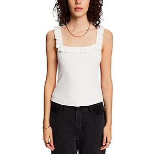 edc by ESPRIT Dames 053CC1K303 T-shirt, 110/OFF White, XL, 110, gebroken wit, XL