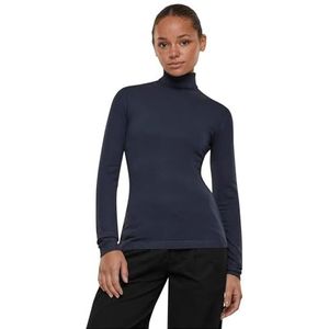 Urban Classics Dames Sweatshirt Ladies Knitted Turtleneck Sweater Navy 3XL, Donkerblauw, 3XL