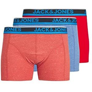 JACK & JONES Boxershorts voor heren, Barbados Cherry/Pack: barbados Cherry - Blauw, L