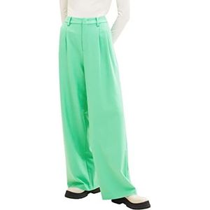 TOM TAILOR Denim Dames Broek met brede pijpen 1035433, 11052 - Strong Green, XS