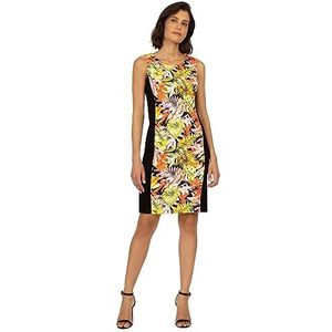 ApartFashion Dames jerseyjurk jurk, Zwart-multicolor, 46