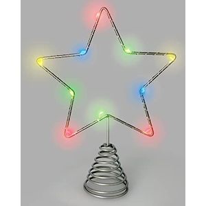 lichten kerstster, boom, kleuren, batterijen