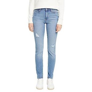 ESPRIT Stretch jeans in destroyed-look, Blue Light Washed., 30W x 30L