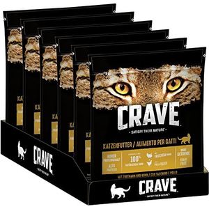 Crave Cat Pouches Adult Met Kalkoen En Kip 6 X 750G